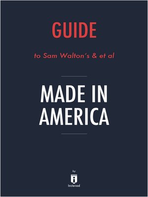 cover image of Guide to Sam Walton's & et al Made in America by Instaread
